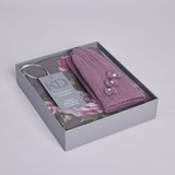 Daphne Wool Glove & Scarf Set (Grey) - With Gift Box