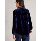 Sophie Velvet Shirt – Navy
