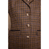 Tara Tweed Hacking Jacket Blue Driftwood Check 