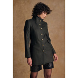 Lynn Tweed Jacket Deep Green Herringbone 