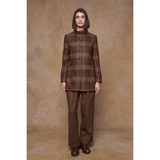 Lynn Tweed Jacket Tobacco Check - Brown