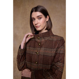 Lynn Tweed Jacket Tobacco Check - Brown