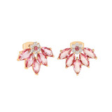 Maureen O’Hara Vintage Flower Earrings Ruby Gold Maureen O’Hara Vintage Flower Earrings Ruby Gold