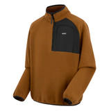 Frankie Borg Half Zip Men’s Fleece – Glazed Ginger