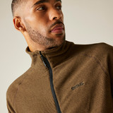 Montes Men’s Fleece – Nut Brown & Black