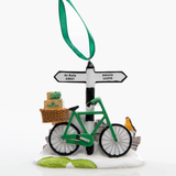 Vintage Irish Road Sign Christmas Tree Decoration