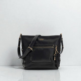 Marsha Crossbody Bucket Bag - Black