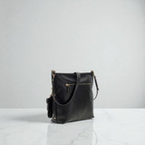 Marsha Crossbody Bucket Bag - Black