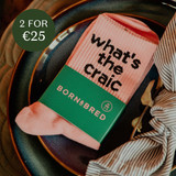 Ladies What's The Craic Socks - Pink