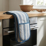 Denim Stripe Double Oven Glove