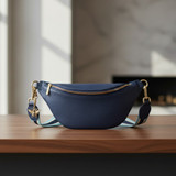 Banana Sling Bag - Navy