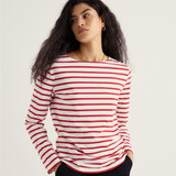 Organic Cotton Sailor Shirt - Breton Deep Rust