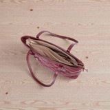 Apple Quilted Large Tote Bag – Red