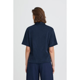 Ihkate Corduroy Short Sleeve Top – Total Eclipse