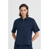 Ihkate Corduroy Short Sleeve Top – Total Eclipse