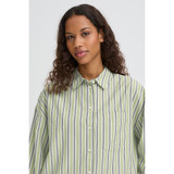 Ihfluca Cotton Shirt – Green Stripe