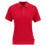 Barbour Hartland Polo Jumper – Poppy Red
