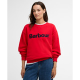Barbour Hartland Crew Neck Top – Poppy Red