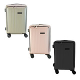 Avantti Small Trolley Case with Front Pocket - Black