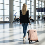 Avantti Small Trolley Case with Front Pocket - Pale Pink