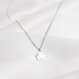 Silver Shamrock Pendant Necklace