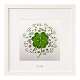 "Be Lucky" Quilled Frame - 8" x 8"