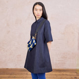 Solid Stem Indigo Slim Crossbody