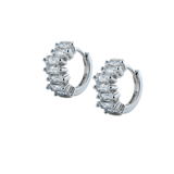 La Belle Huggie Earrings – Silver