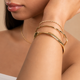 Wave Bangle – Gold