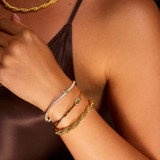 Friendship Knot Bangle – Gold