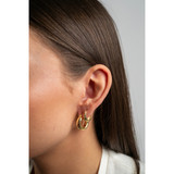 Barrel Hoop Earrings – Gold