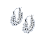Dani Hoop Earrings – Silver