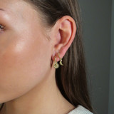 Lyla Oval Hoop Earrings – Gold