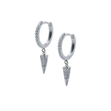 Izzy Huggie Earrings – Silver