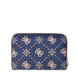 Emelie 4g Logo Medium Zip Around Wallet - Navy