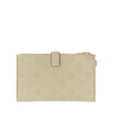 Anise Peony Logo Double Zip Wallet - Seagreen