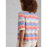 Isabella Wavy Cardigan - Ivory Multi