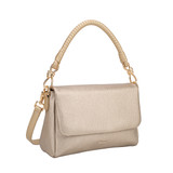 Topaz Flap-Over Shoulder Bag - Gold