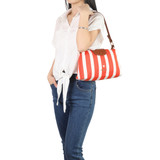 Coral East/West Crossbody Bag - Tan