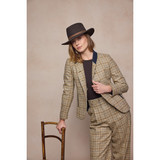 Nicole Tweed Jacket - Caramel Check