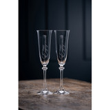 Happy Engagement Liberty Champagne Flute Pair
