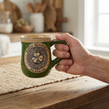 Celtic Shamrock Pottery Mug