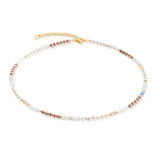 Frozen Motion Necklace - White/Gold