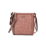 Hampton Emerald North-South Zip Top Crossbody Bag - Rose