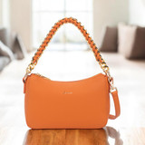 Ruby Curved Shoulder Bag - Orange
