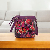 Liberty Timor Tassle Crossbody Bag - Berry