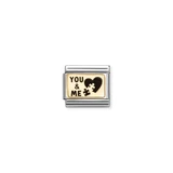 Yellow Gold You And Me Puzzle - Composable Charm