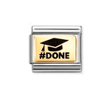 Yellow Gold Graduation 'Done' - Composable Charm