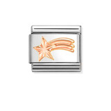 9K Rose Gold Comet Star - Composable Charm