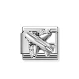 Sterling Silver Airplane - Composable Charm